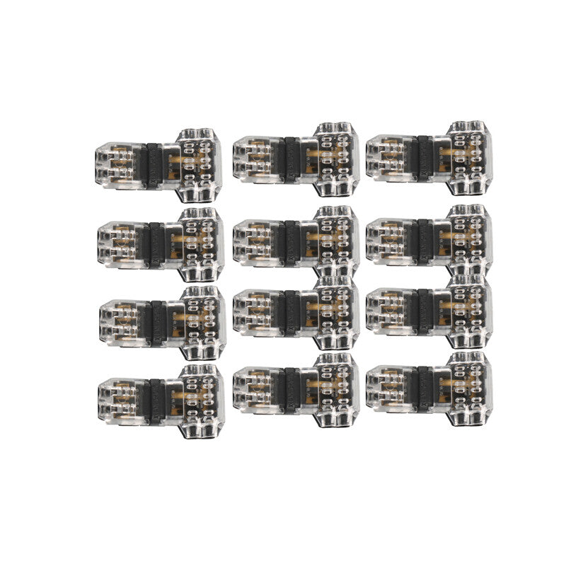 12-Piece Pack of T-Type Faucet Wire Connectors, 3-Way T-Type Solderless Wireless Stripping Parts n