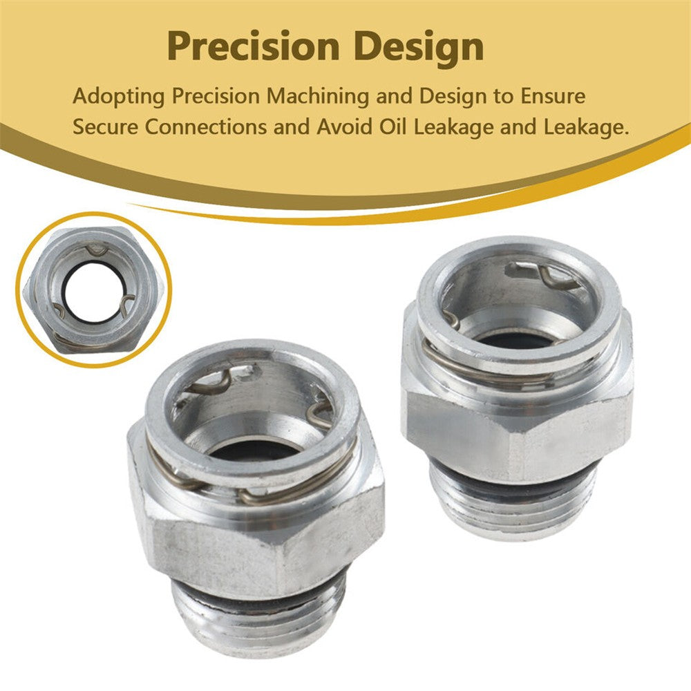 Quick-Connect Transmission Cooler Line Fittings 2-pack for Dodge for Chrysler for Jeep Q