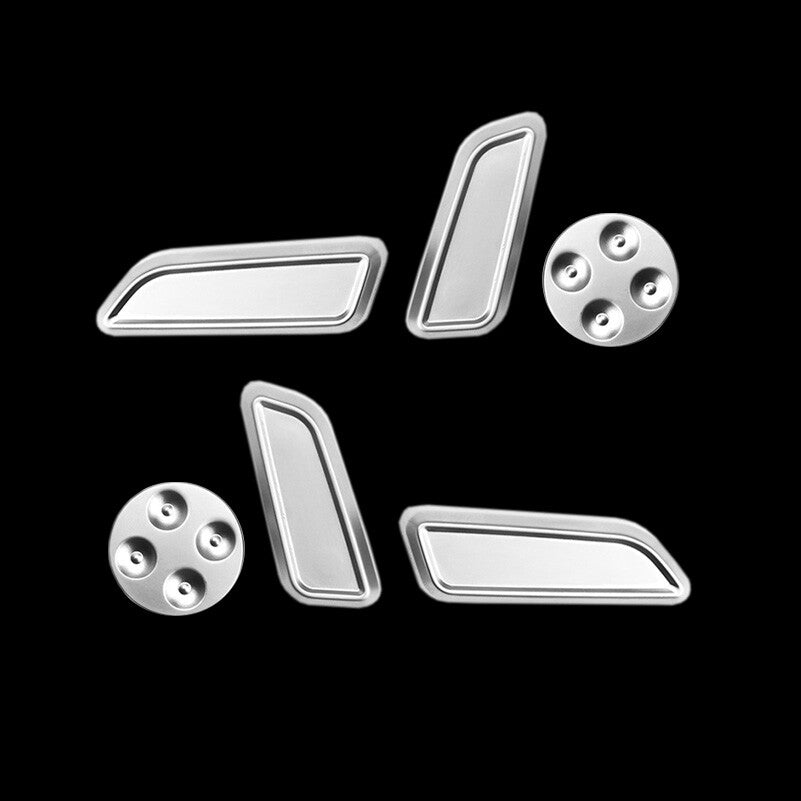 6-Piece Set of ABS Car for Seat Adjustment Button Decorative Covers for Model 3 Y- n