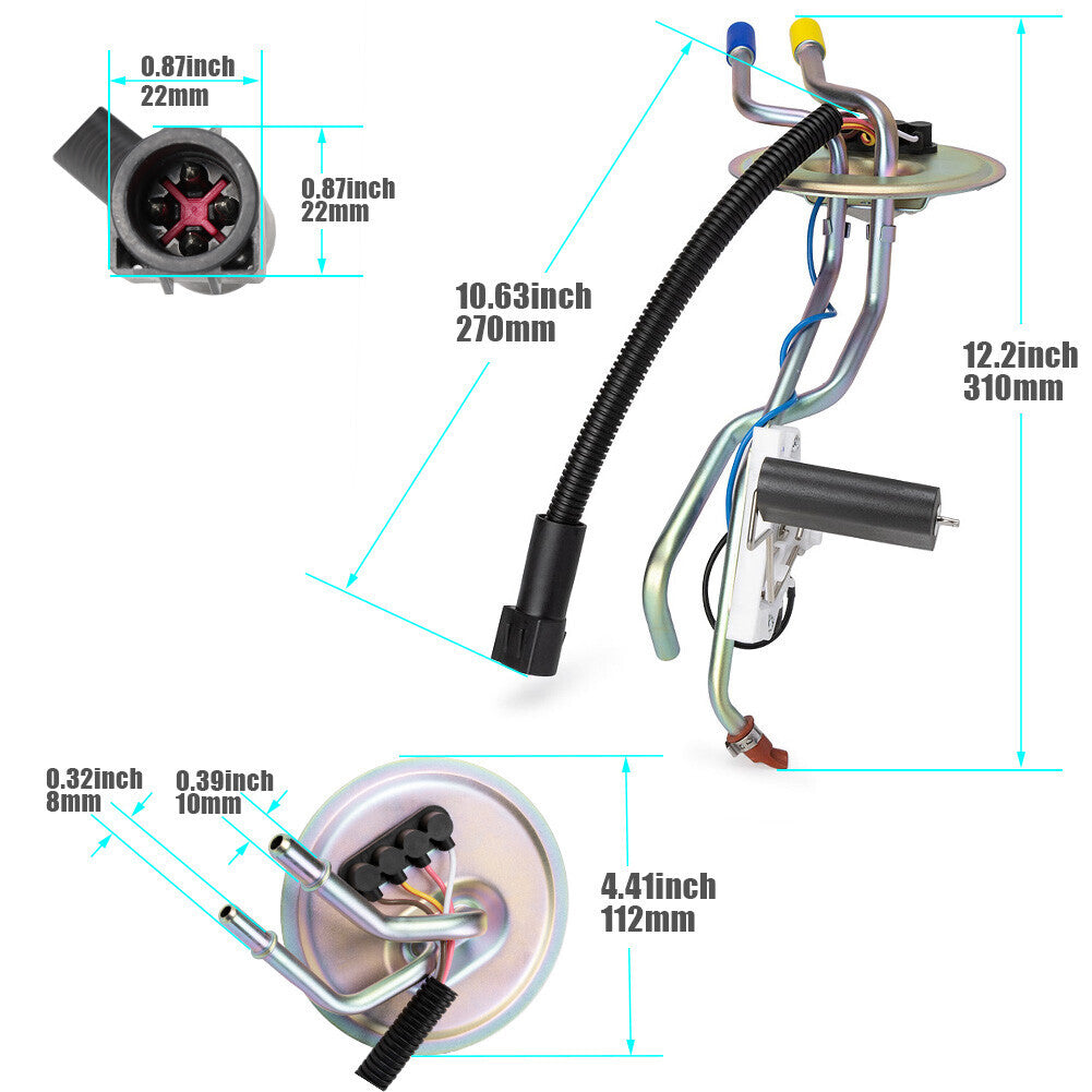 1PC Rear Tank Sending Unit For 94-97 for ford F250 F350 7.3L Diesel Pickup FMSU-9DER
