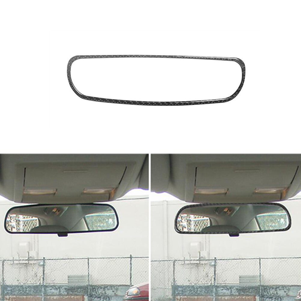 Red Carbon Fiber Interior Speedometer Air Vent Cover Trim for Fiat 500L 2014-17 v
