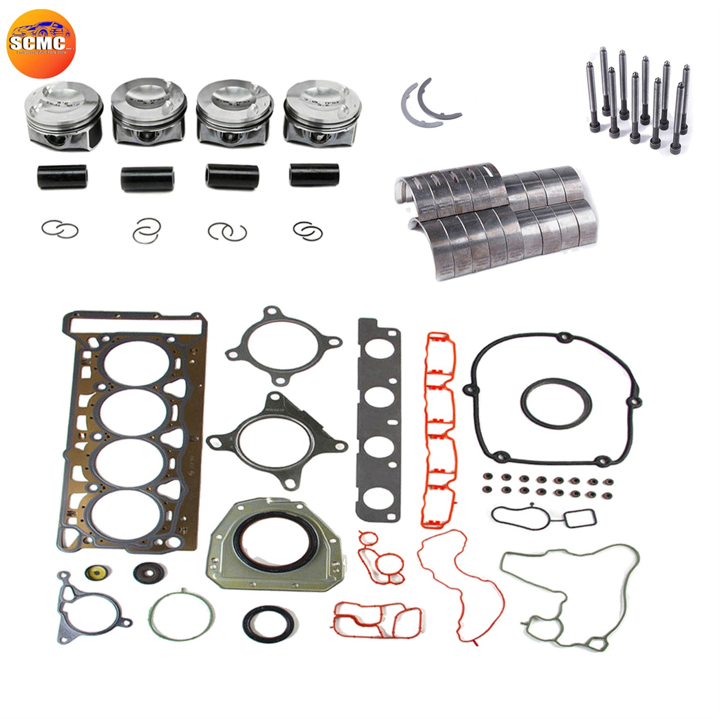 2.0T Engine Rebuild Overhaul Kit ¦µ23mm for VW for AUDI for SEAT CAWB CCTA CBFA CCZA CCZB