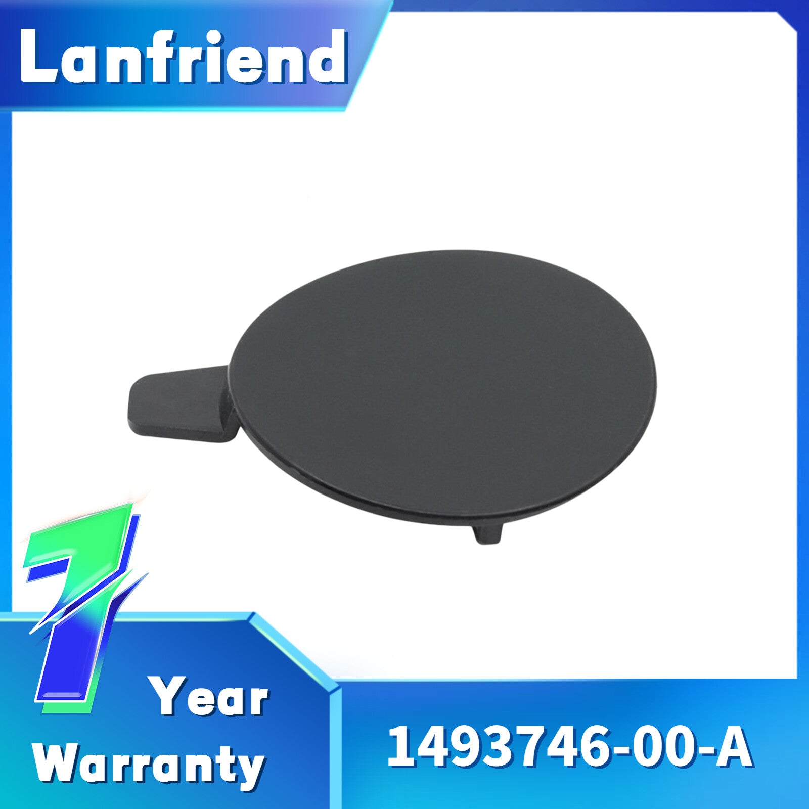 1493746-00-A Front Bumper Tow Hook Cover Trailer Cap for Tesla for Model Y