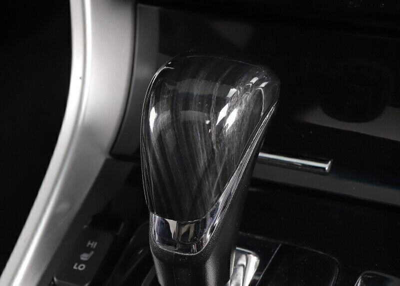 for Honda Accord 2014-2017 Black Wood Inner Car Gear Shift Knob Cover Head Trim