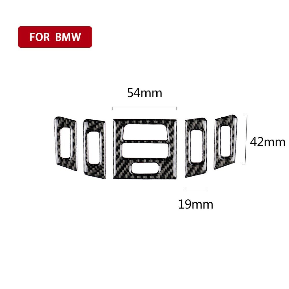 For E90 3- 05-12 Carbon Fiber Center Air Vent Outlet Frame Trim Cover. n
