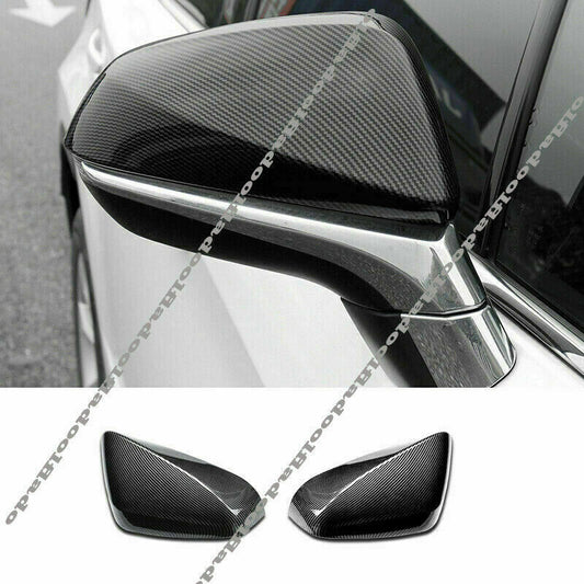 2P for Lexus RX350 RX450h 2016-2021 Carbon Fiber Look RearView Mirror Cover Trim