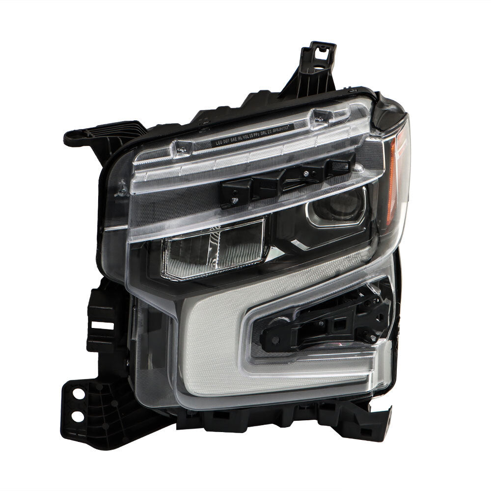 Suitable for 2022-2024 Silverado 1500 ZR2, single left headlight housing in black. n