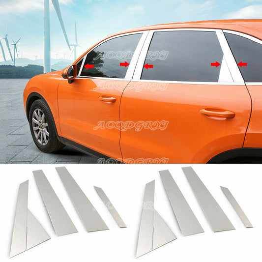 Chrome Pillar Posts Trim Cover for Porsche for Cayenne 2019-2023 Window Molding Trim
