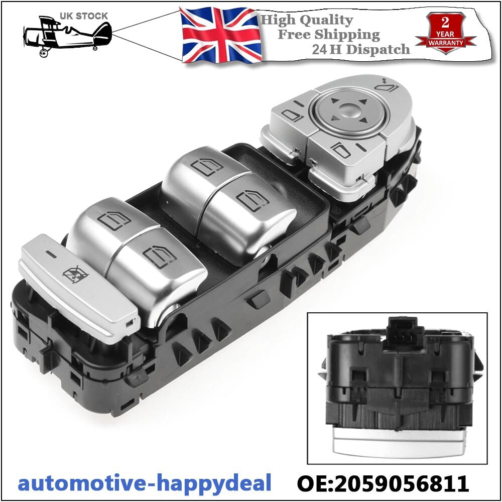 Car Window Regulator Switch A2059056811 for Mercedes-Benz C-Class W205 2014-2019