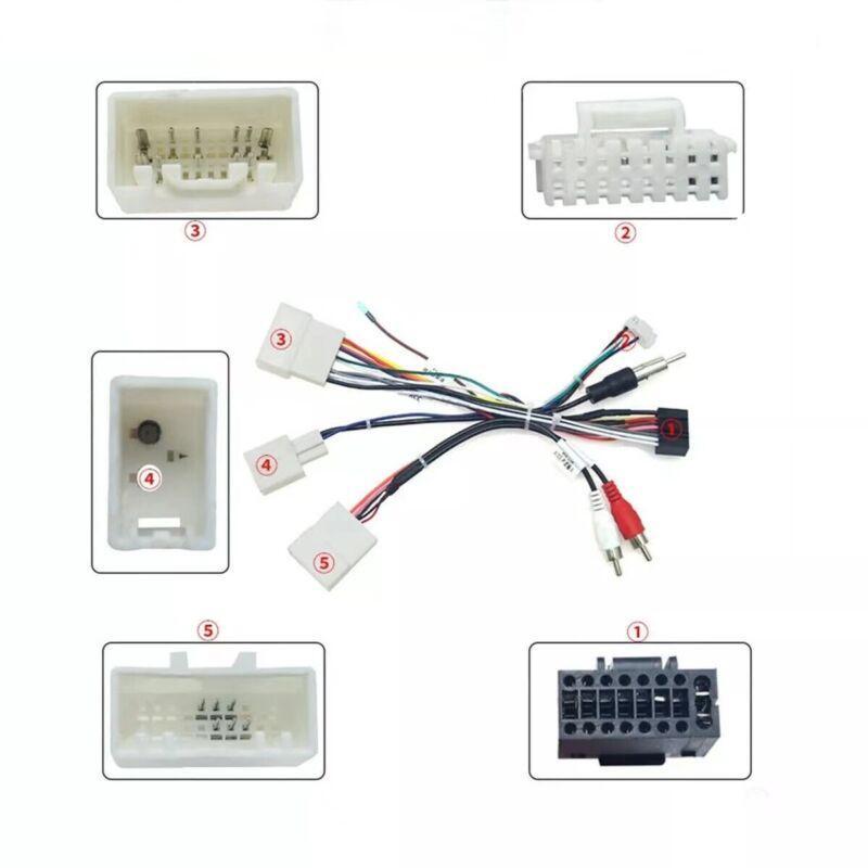 Car 16-pin stereo radio wiring harness cable adapter and CANbus for Toyota Prado and for Lexus