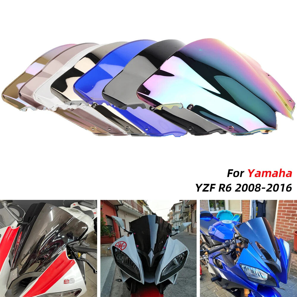 Wind screen shield Deflector Windshield Windscreen for Yamaha YZF R6 2008-2016