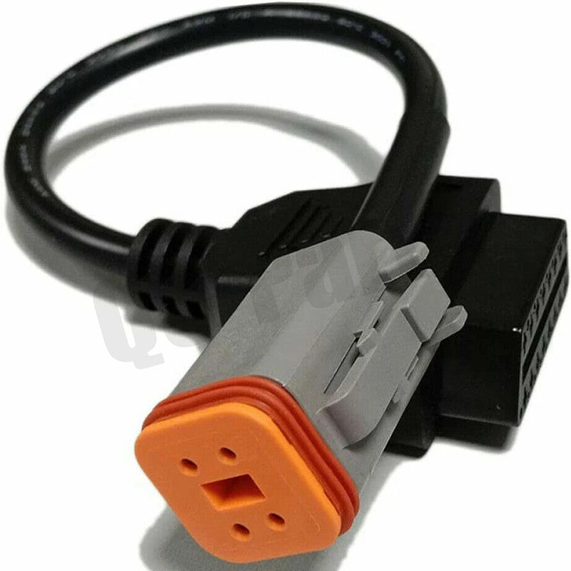 1X for Harley Davidson Motorcycle 4 Pin to 16 Pin OBD2 Diagnostic Cables Adapter Q