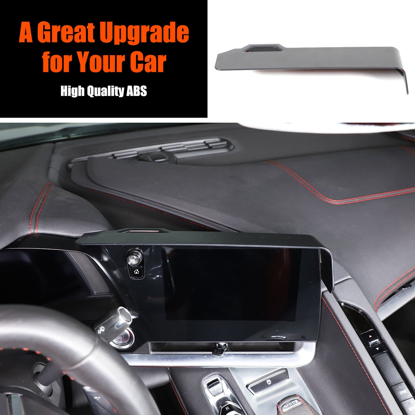 GPS navigation radio protective case sunshade sunshade suitable for Corvette C8 Z06 Z51 20+- n