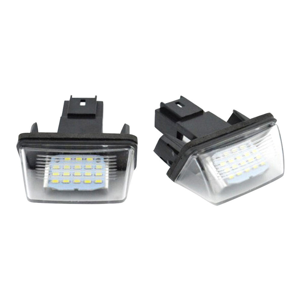 2Pcs 18LED License Number Plate Light For Partner C3 for C4 C5 206 207 406 407 5008 Q