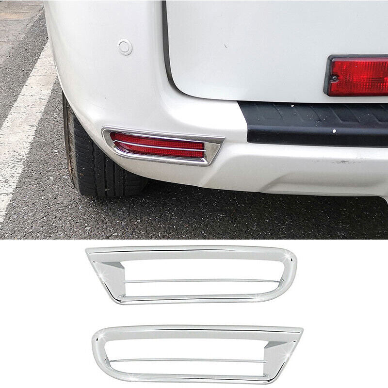 Chrome ABS Car Rear Fog Light Lamp Frame Cover Trims for Toyota RAV4 2006-2012