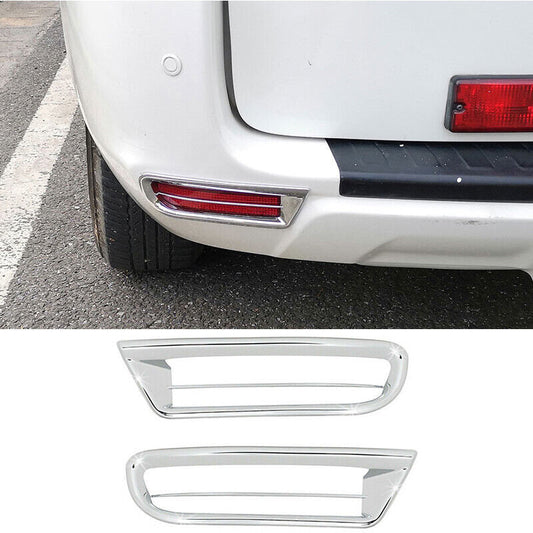 Chrome ABS Car Rear Fog Light Lamp Frame Cover Trims for Toyota RAV4 2006-2012