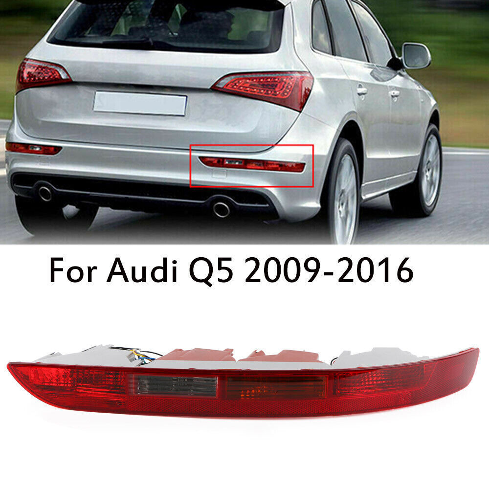 Right Side for Audi Q5 2009-2016 Rear Bumper Light Lower Tail light Reverse Lamp