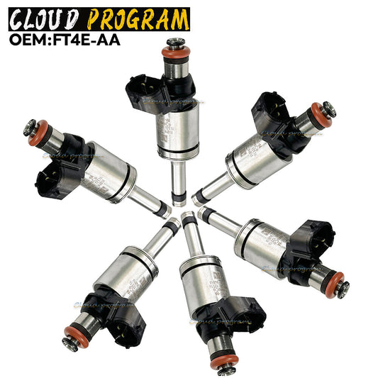 6PCS FT4E-AA Fuel Injectors For 15-2017 2.7L 3.5L V6 Turbo for Lincoln v