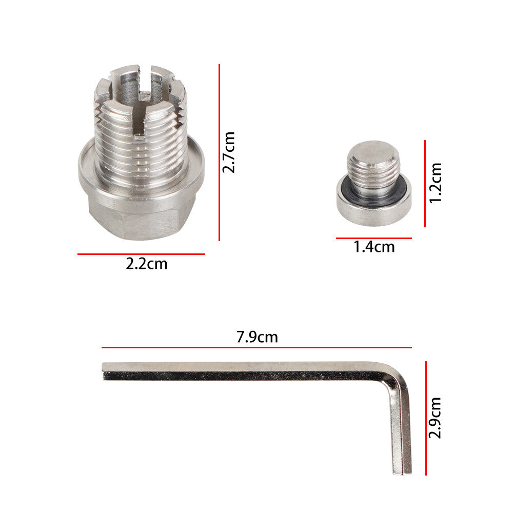 M16.1X1.5 Oil Drain Plug Self Tapping Oil Pan Thread Repair Kit with O-Ring Q