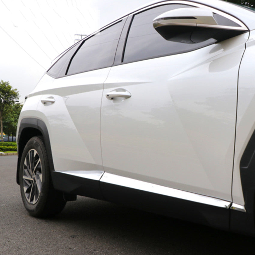 for Hyundai for TUCSON 2022-2023 ABS CHROME SIDE DOOR BODY MOLDING TRIM COVER PANELS