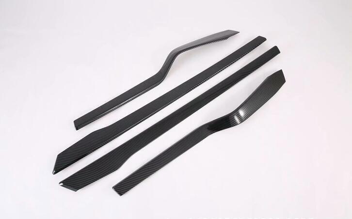 For Model X 2017-2019 ABS Carbon Fiber style Inner Door Panel Trim Strips n