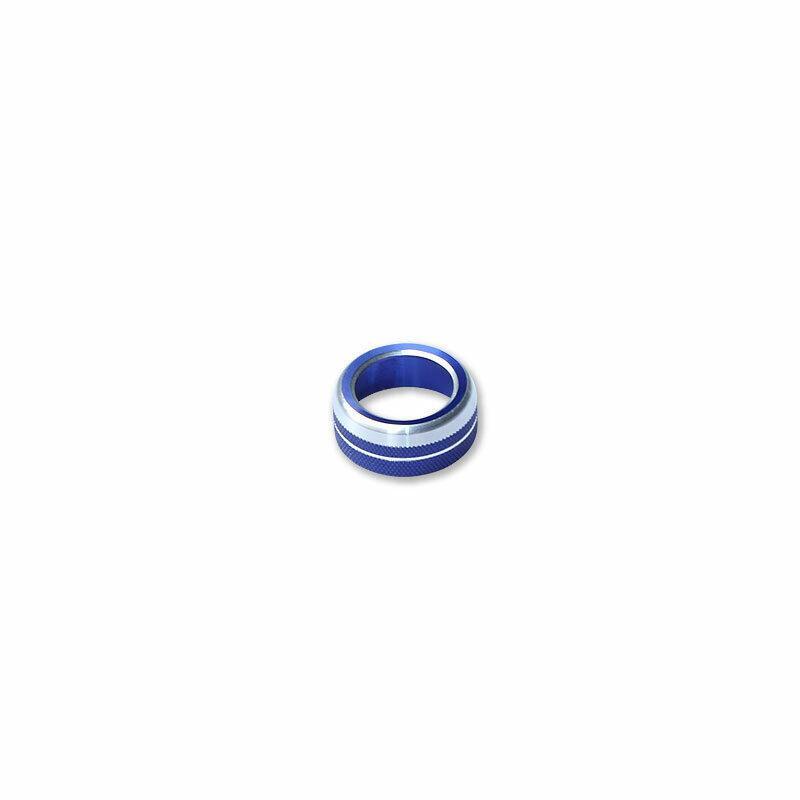 for BMW X5 G05 2019-2021 Blue Aluminum Console Volume Switch Button Ring 1PCS