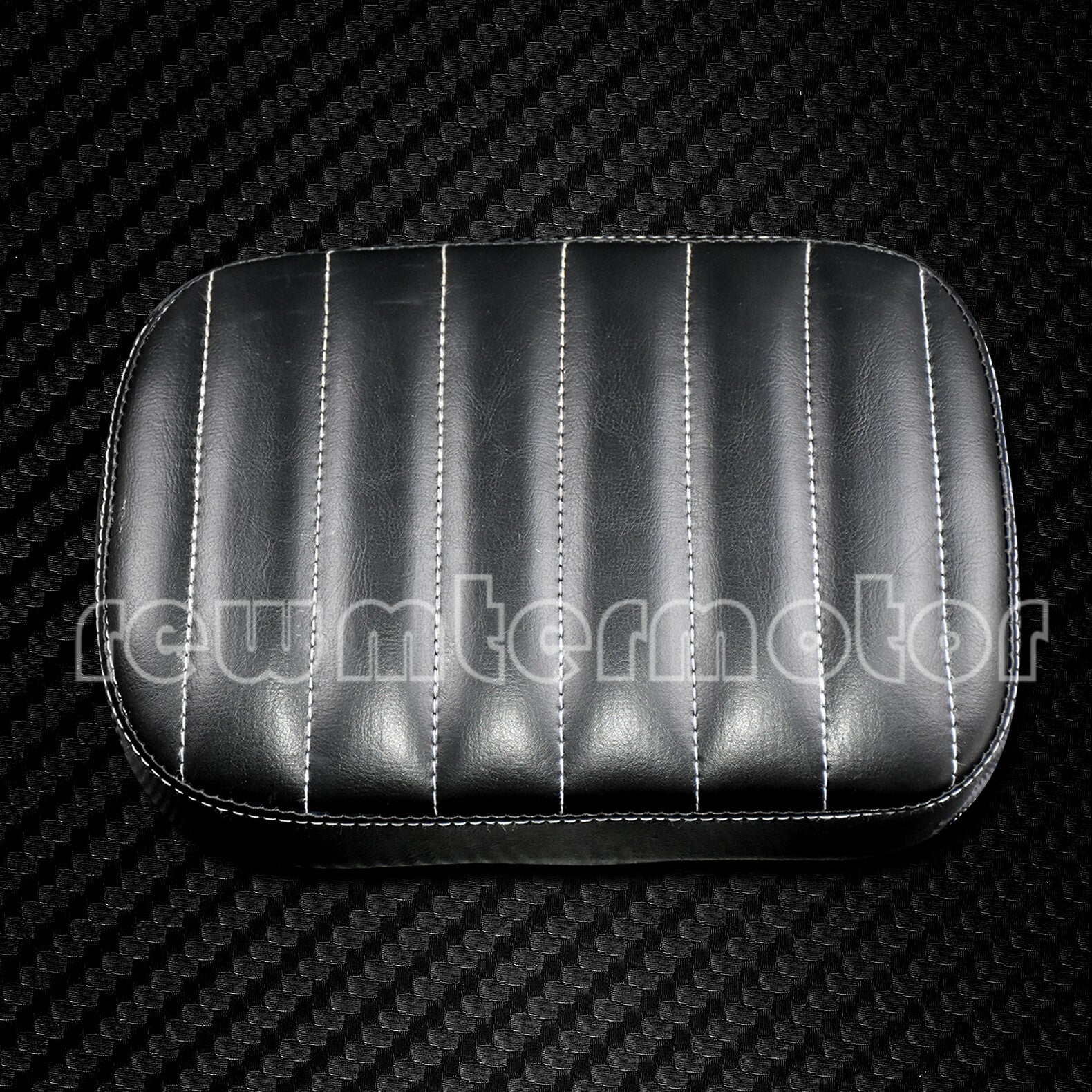 Universal Stripe Rear Passenger for Seat Pad 8 Suction Caps Fit for Harley Chopper Q