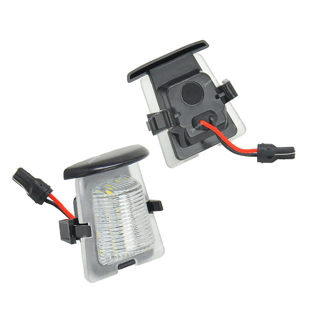 2X License Plate Light Housing Only with LED Bulb for Jeep for Wrangler JK 2007-2018