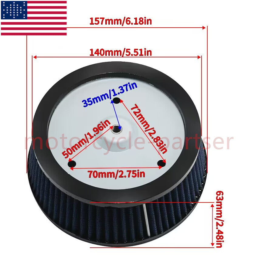 for Harley Air Filter Fit FXST Softail Standard/FXSTS Springer Softail 2000-2006 Q
