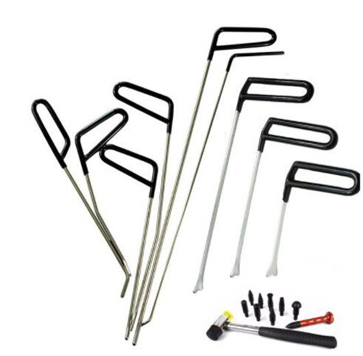 Paintless Dent Pulling Rods Kit, Dent Pulling Tools, Steel Spring Rods Hand Tool v