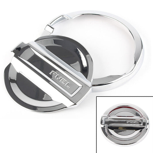 Chrome Fuel Filler Cover Oil Cap Gas Tank Lid Trim Fit for Jeep for Wrangler JL 2018