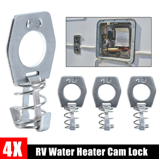 4x RV Camper Door Latch Lock Fastener Trailer Water Heater Cover Cam Set Durable Q