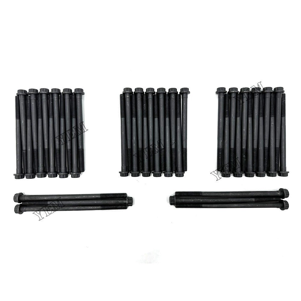 1 Set 6D22 6D22T 6D24 6D24T Cylinder Head Screw for Mitsubishi Excavator Engine Q