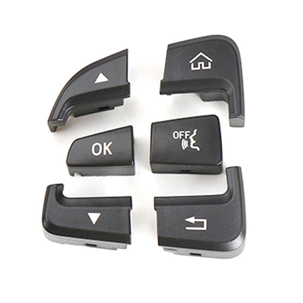 Pair LR Steering Wheel Switch Button Black for Benz C-Class W205 2015-2021