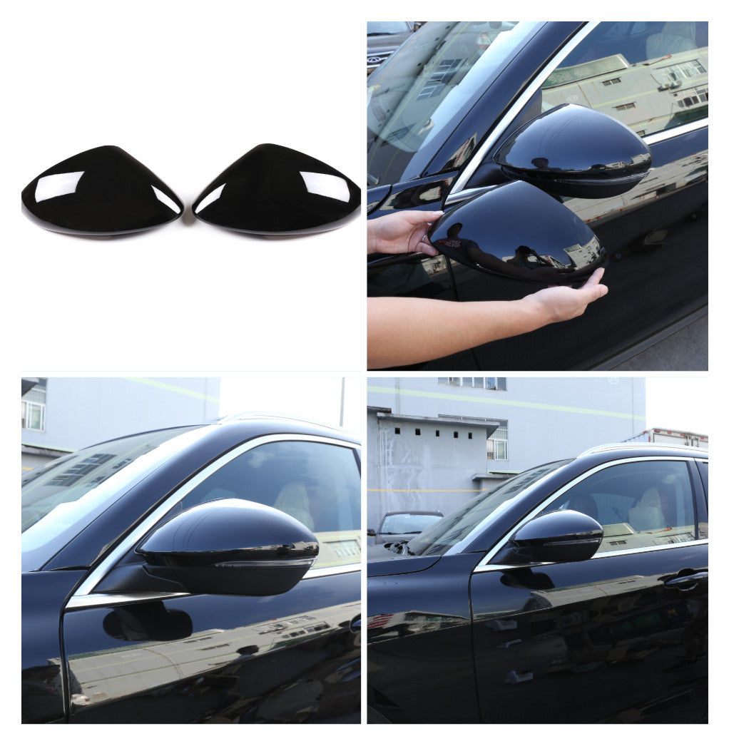 Glossy black ABS side mirror covers for Alfa Romeo for Stelvio 2017-2023 n
