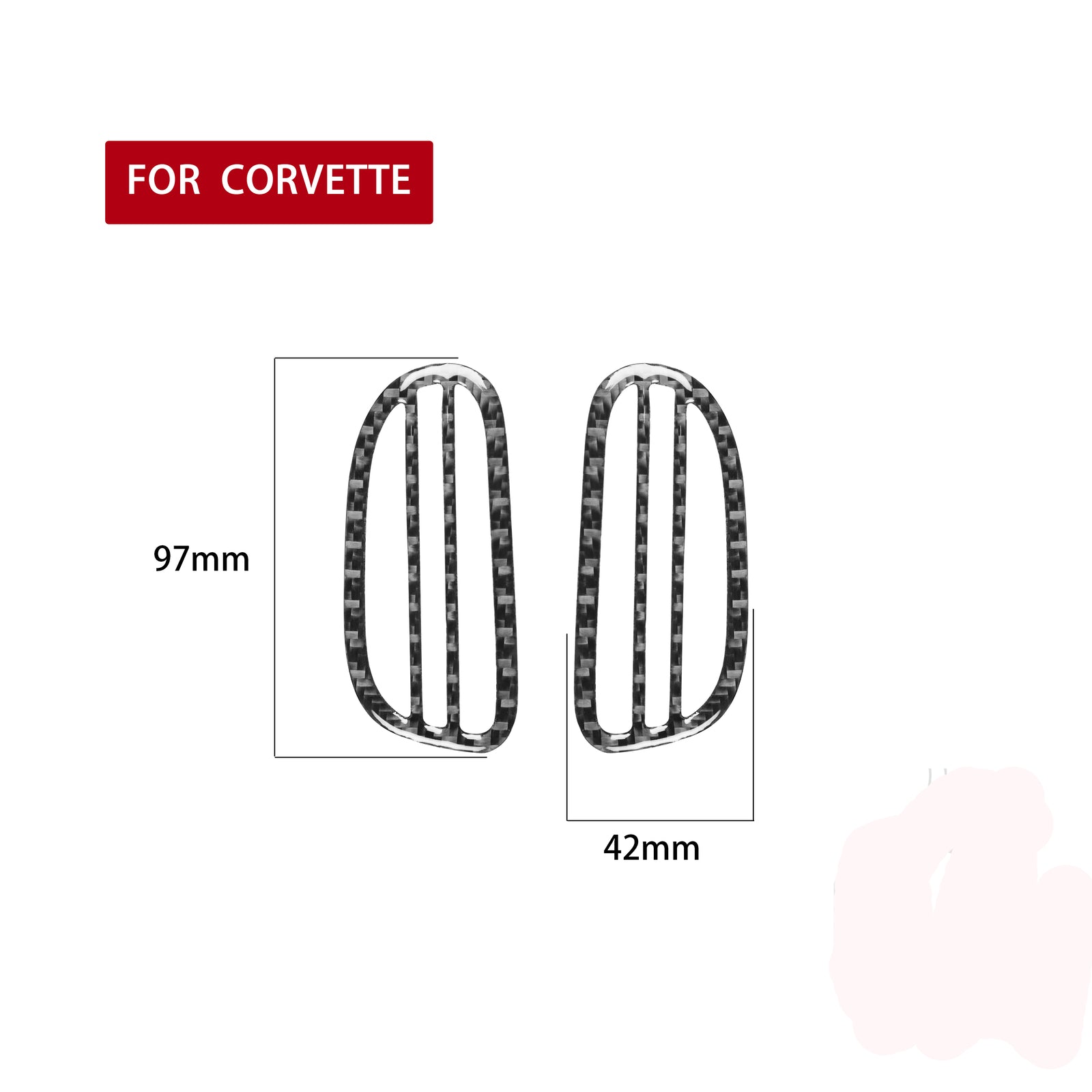 Carbon Fiber Cp-pilot Window Switch Cover Trim for Cayenne 2003-2010 v