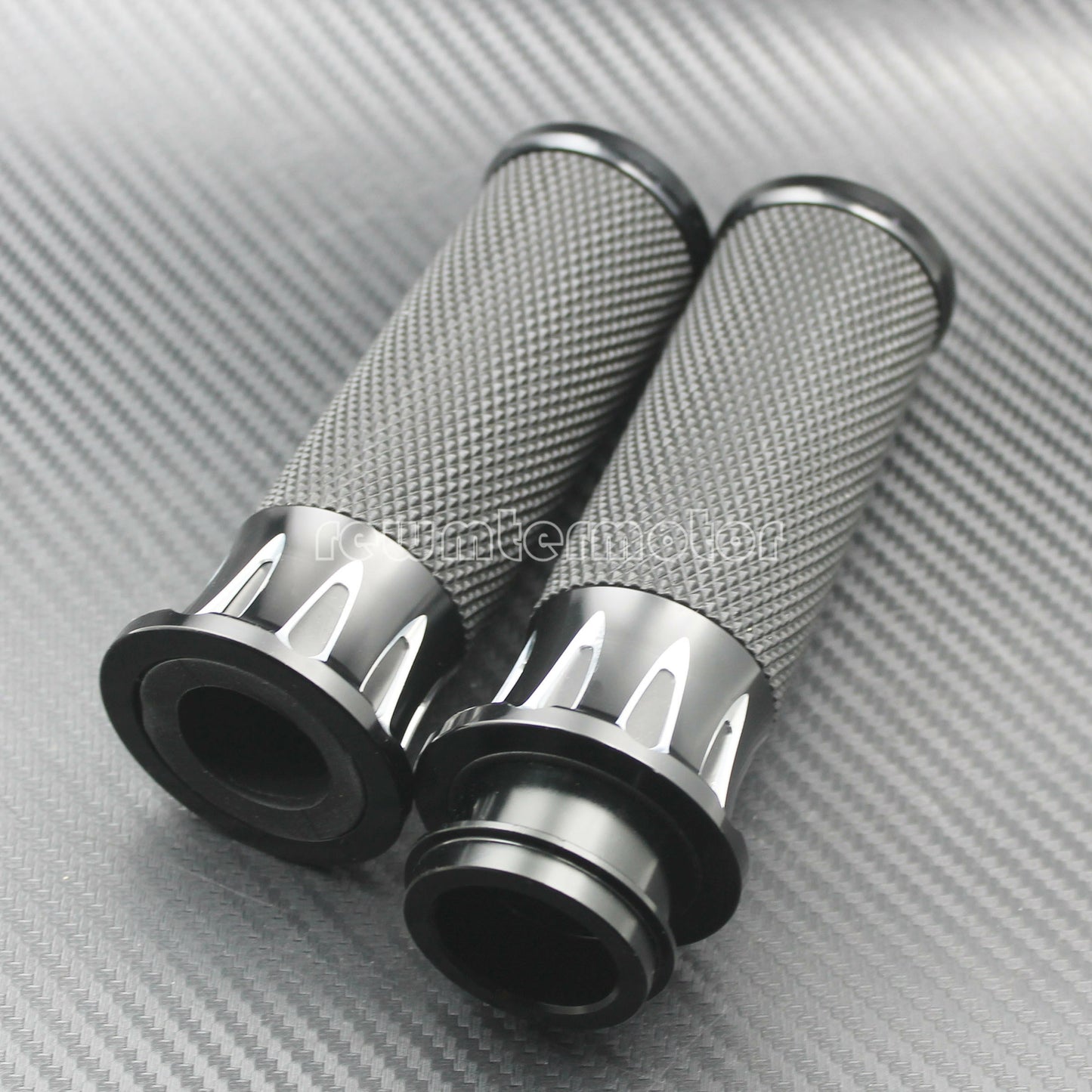 1'' 25mm Black Handle Bar Hand Grips Fit for Harley Touring Softail Dyna CVO Q