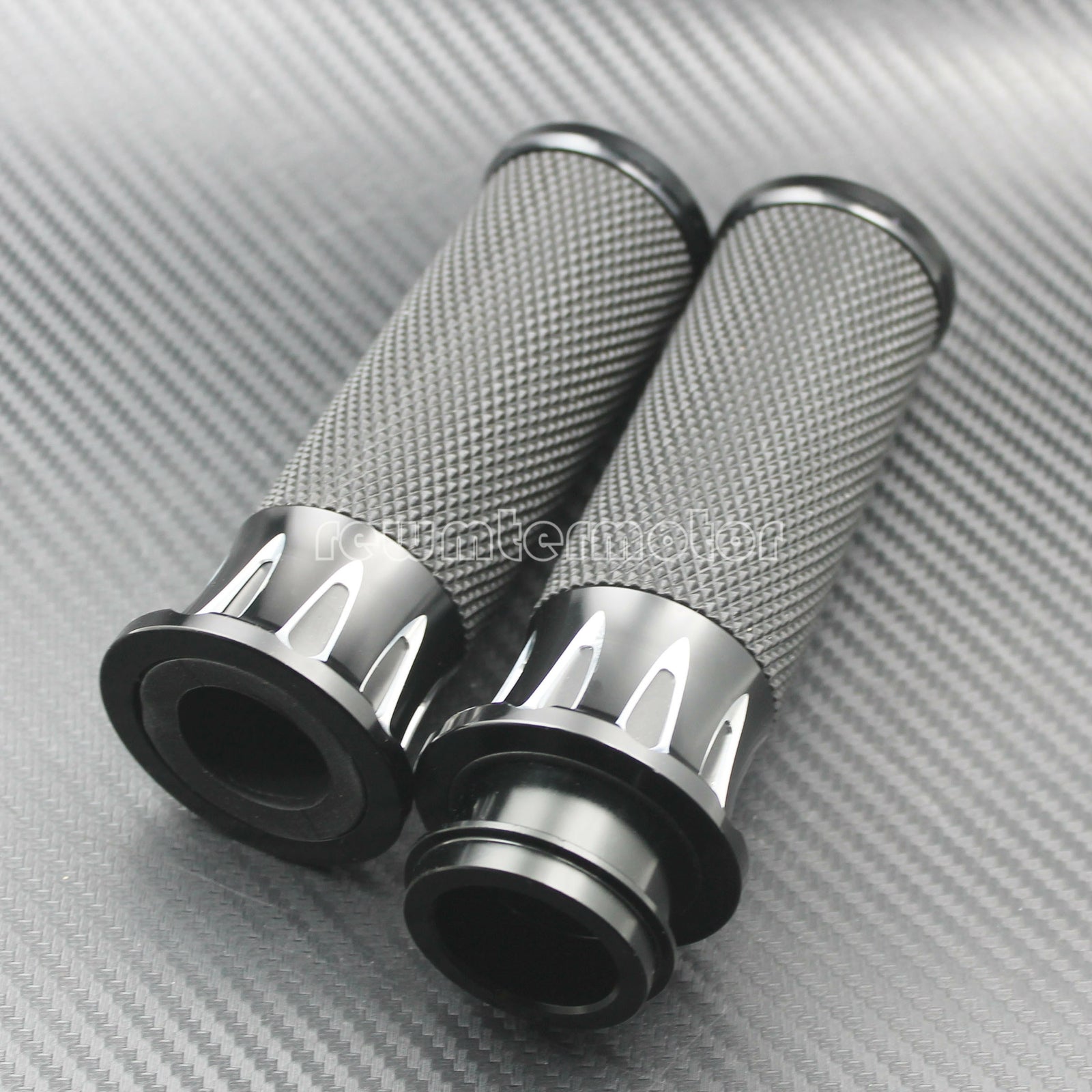 1'' 25mm Black Handle Bar Hand Grips Fit for Harley Touring Softail Dyna CVO Q