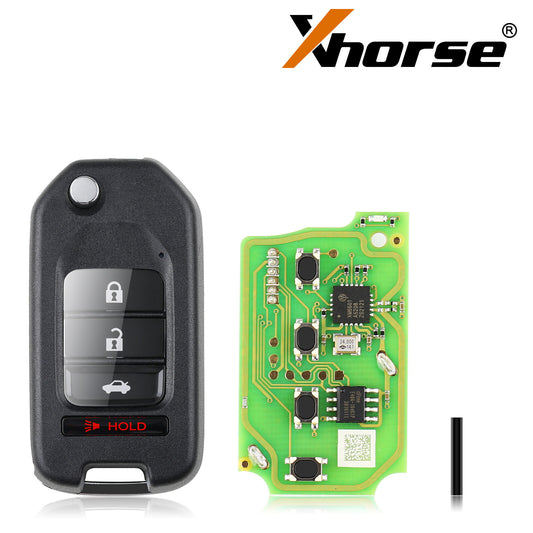 5x XKHO01EN Universal Wire Flip Remote Key for Honda Style 3+1 Buttons