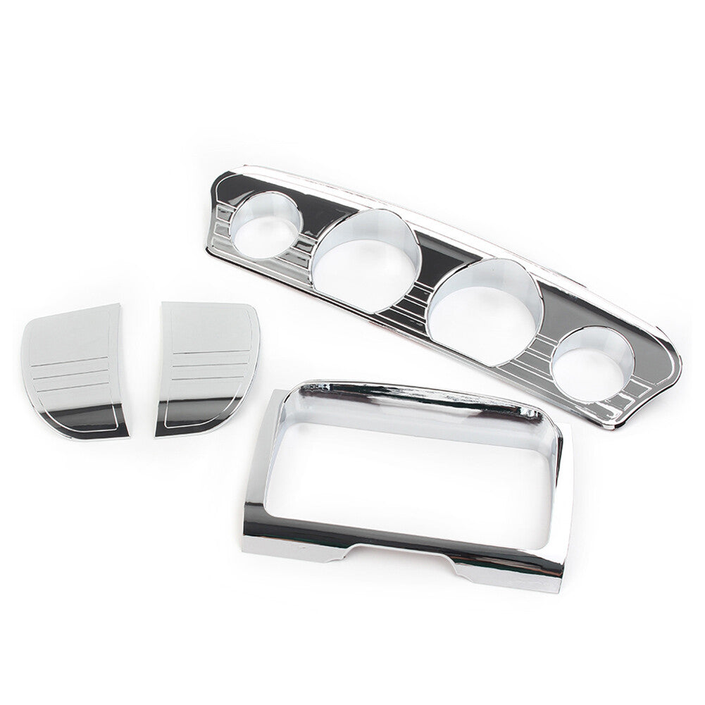 Tri Line Gauge Stereo Accent Trim Covers for Harley Electra Street Glide Q