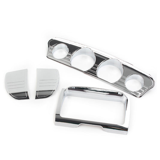 Tri Line Gauge Stereo Accent Trim Covers for Harley Electra Street Glide Q