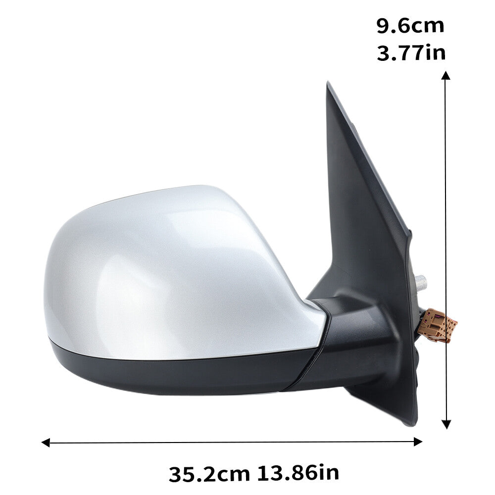 for VW T6 Transporter 2015-2024 Right Wing Mirror Mirror Heated Silver