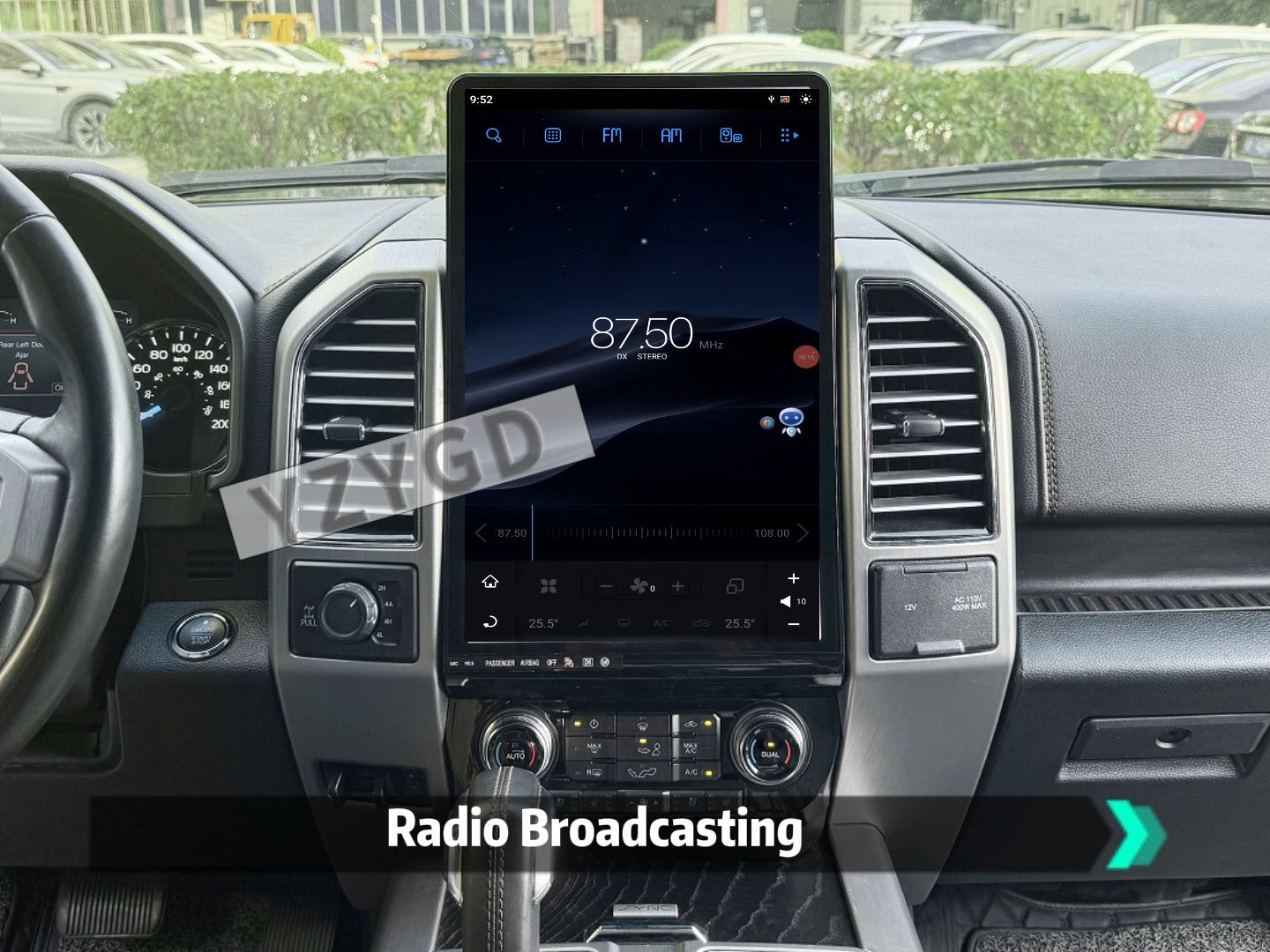 16.8Android Car Radio for Ford F150 2015-2021 CarPlay Stereo Player 64GB Screen