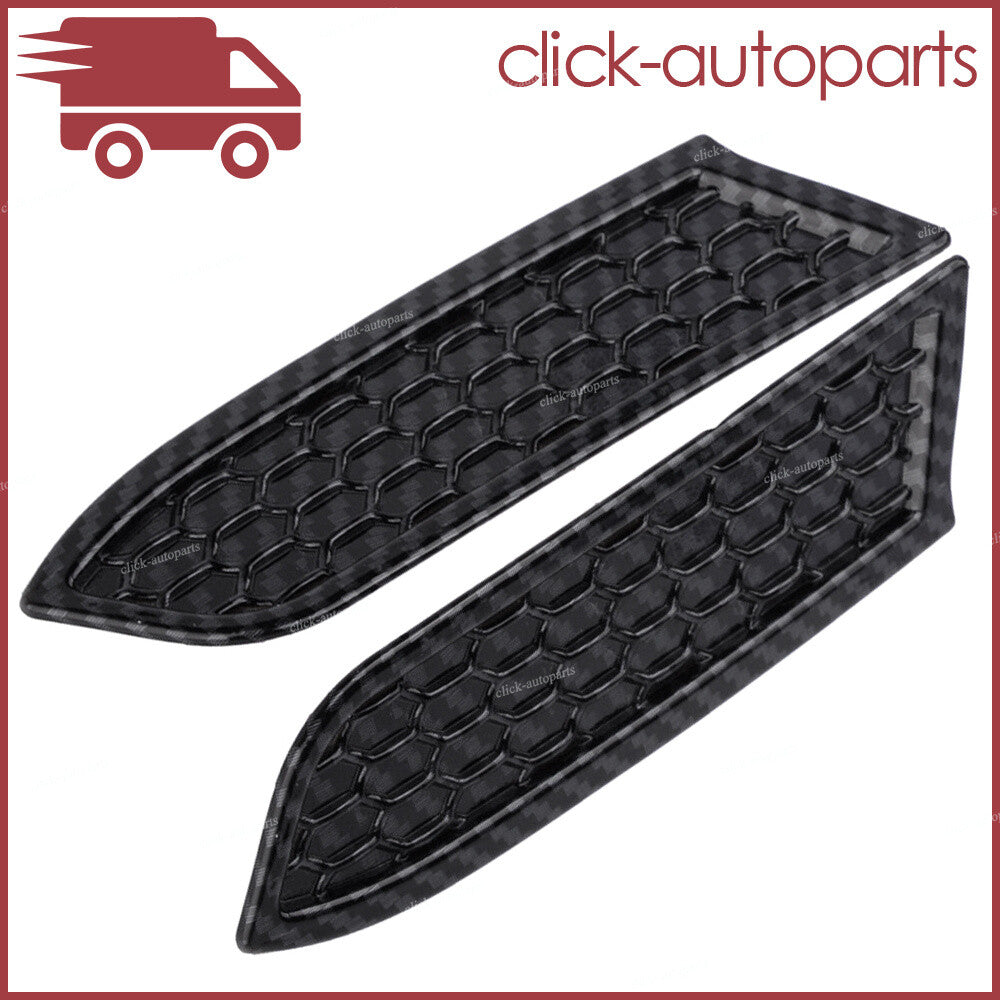 Carbon Fiber Black Headlight Cleaning Trim Bezels Fit for Toyota Tacoma 2016-20
