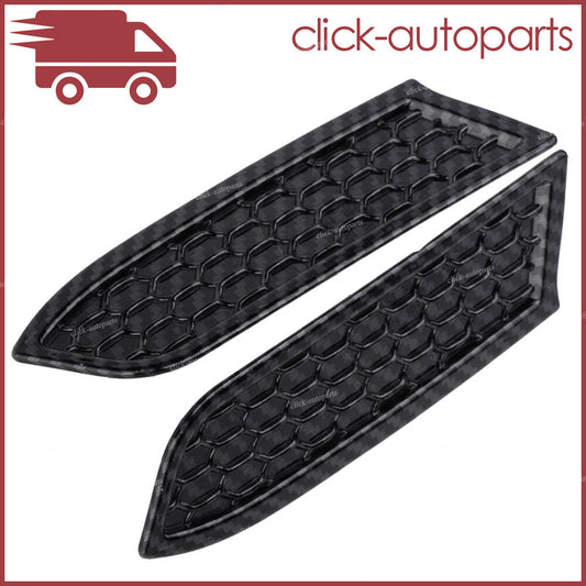 Carbon Fiber Black Headlight Cleaning Trim Bezels Fit for Toyota Tacoma 2016-20