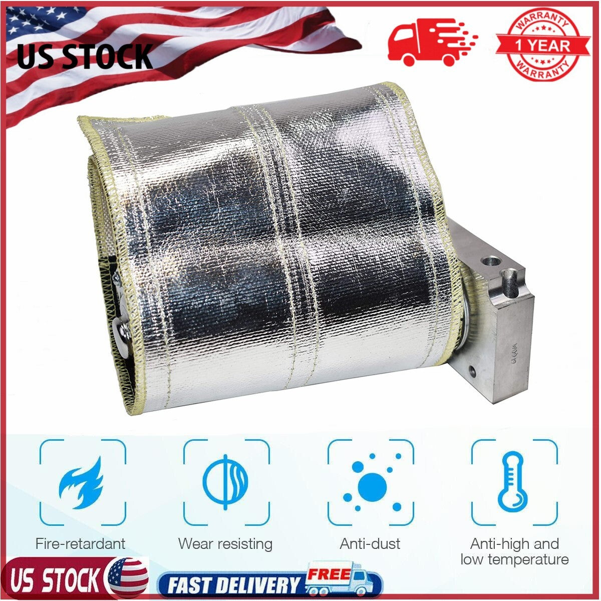 Aluminum Heat Insulation Cover Universal Starter Heat Insulation Cover 7x24 Inch Package Self-Connecting