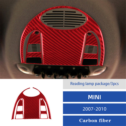 Red Central A/C Control Trim Type B Carbon Fiber For Tundra 2007-2013 v