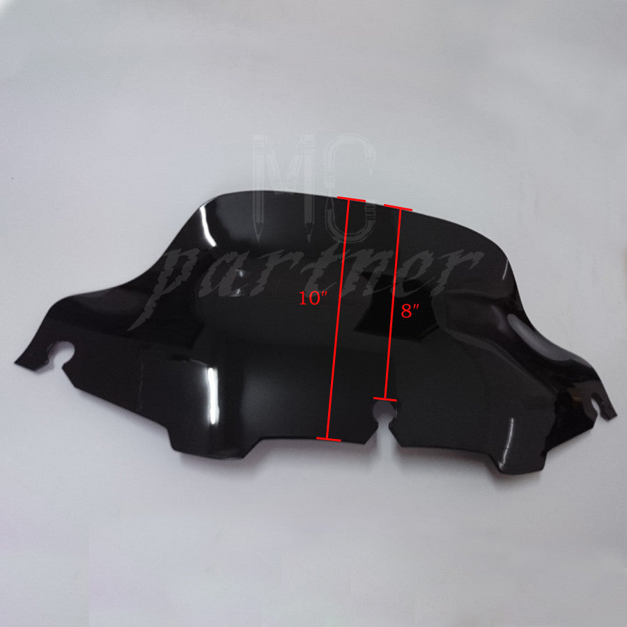Black 8 Wave Windshield Windscreen for Harley FLHT FLHTC FLHX Touring 1996-2013 Q