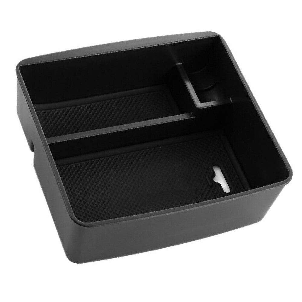 Center console storage box for FJ Cruiser 07-2021, armrest insert tray, black. n