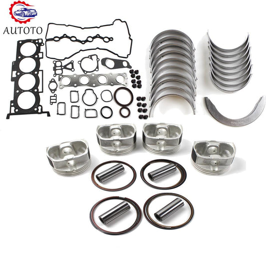 Engine Overhaul Gasket Set - 4pcs Engine Pistons Rings 23410-2G200 for Hyundai